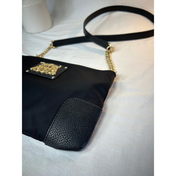Y2K Juicy Couture Black Staple Crossbody Bag Gold Quiet Luxury Whimsigoth - Picture 11 of 12